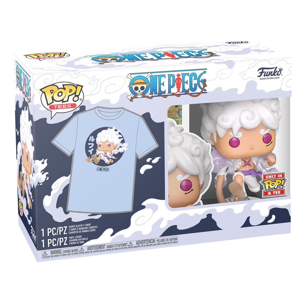One Piece POP! & Tee Vinyl Figur & T-Shirt Set Luffy Fifth Gear Größe L