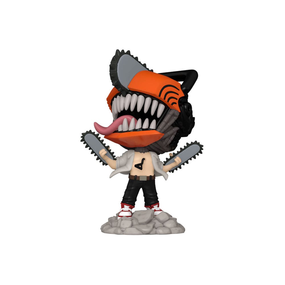 Chainsaw Man POP! & Tee Vinyl Figur & T-Shirt Set Chainsaw Man Leaping Größe XL