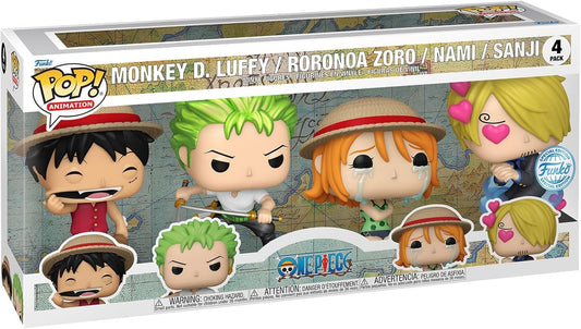 One Piece POP! Animation Vinyl Figuren 4er-Pack Refresh 4PK(EMEA) 9 cm