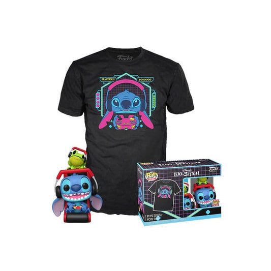 Lilo & Stitch POP! & Tee Vinyl Figur & T-Shirt Set Gmr Stitch w/frog Größe L