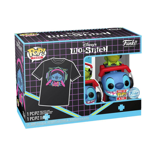 Lilo & Stitch POP! & Tee Vinyl Figur & T-Shirt Set Gmr Stitch w/frog Größe L