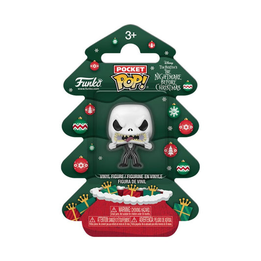 Nightmare before Christmas Holiday 2025 Pocket POP! Vinyl Schlüsselanhänger Jack Tree Holiday Box 4 cm
