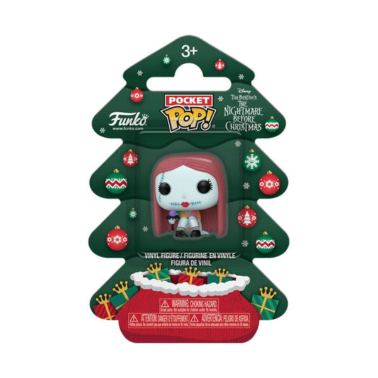 Nightmare before Christmas Holiday 2025 Pocket POP! Vinyl Schlüsselanhänger Sally Tree Holiday Box 4 cm