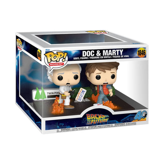 Zurück in die Zukunft POP Moments Vinyl Figuren Doc&Marty 9 cm