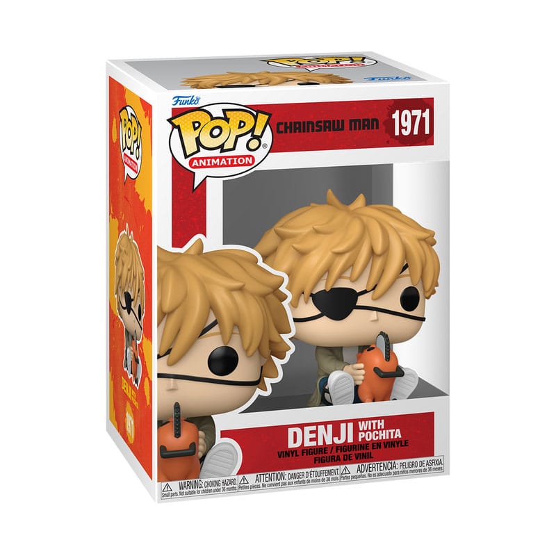 Chainsaw Man POP! Games Vinyl Figur Denji & Pochita 9 cm
