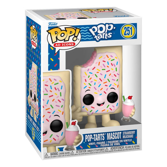 Pop-Tarts POP! Ad Icons Vinyl Figur Pop-Tarts Mascot Strawberry Milkshake 9 cm