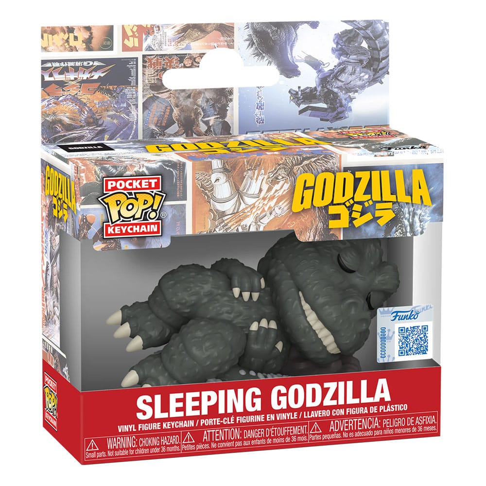 Godzilla Pocket POP! Vinyl Schlüsselanhänger 4 cm Sleeping Godzilla Display (12)