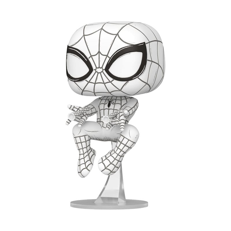 Marvel POP! Vinyl Figur Sketched - Spider-Man 9 cm