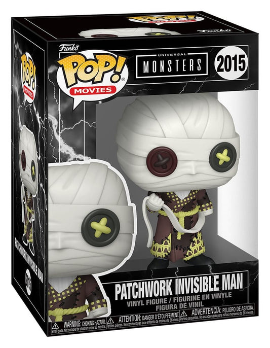 Universal Monsters Patchwork POP! Movies Vinyl Figur Invisible Man 9 cm