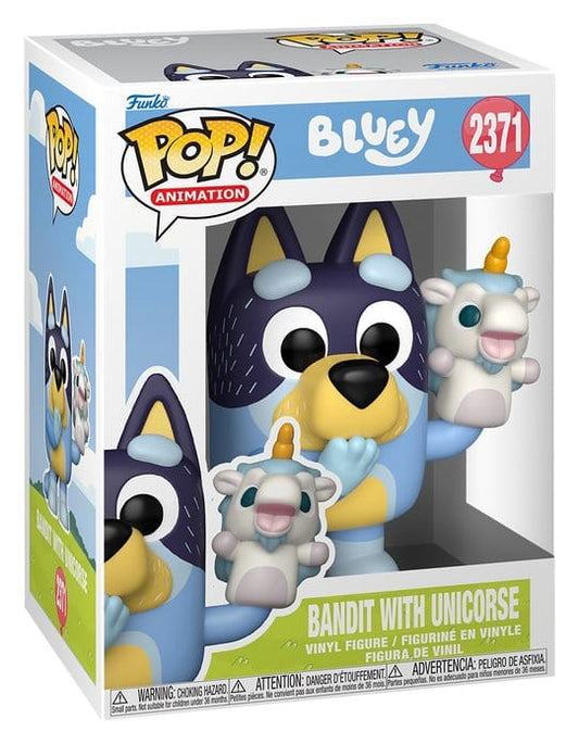 Bluey POP! Animation Vinyl Figur Bandit w/Unicourse 9 cm