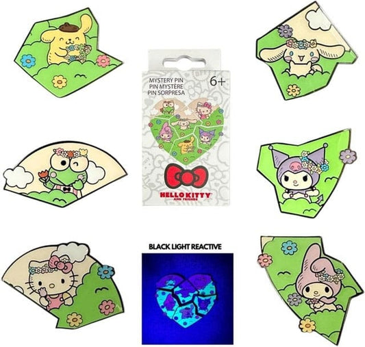 Sanrio by Loungefly Ansteck-Pins Blind Box Hello Kitty & Friends Flower Crown Puzzle Display (12)