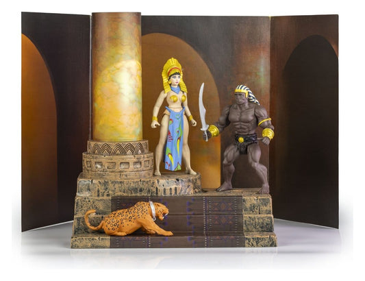 The Savage World of Frazetta Actionfiguren-Set Egyptian Queen & The Guard (Museum Edition) 14 cm