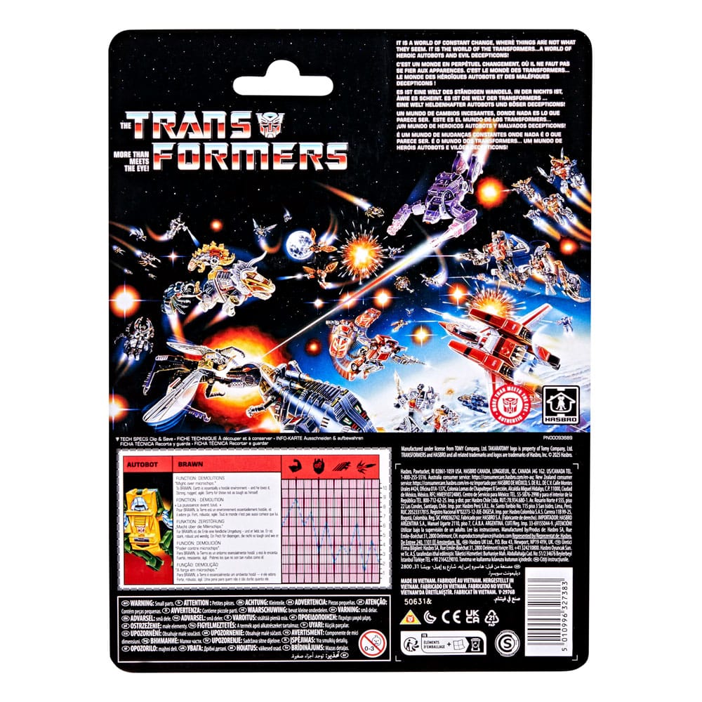 The Transformers Retro G1 Actionfigur Autobot Brawn 13 cm