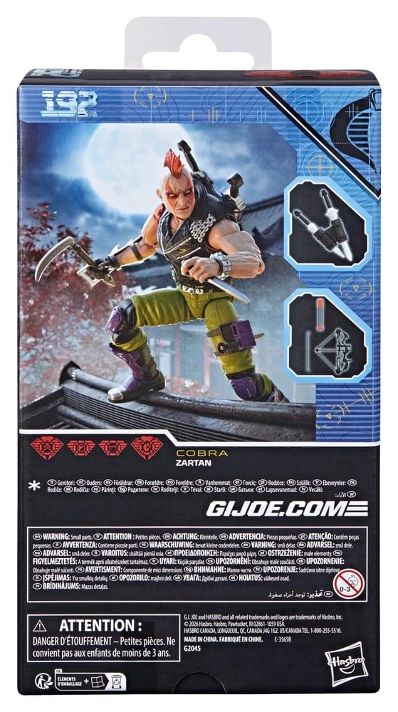 G.I. Joe Classified Series Actionfigur #192 Ninja Force Zartan 15 cm