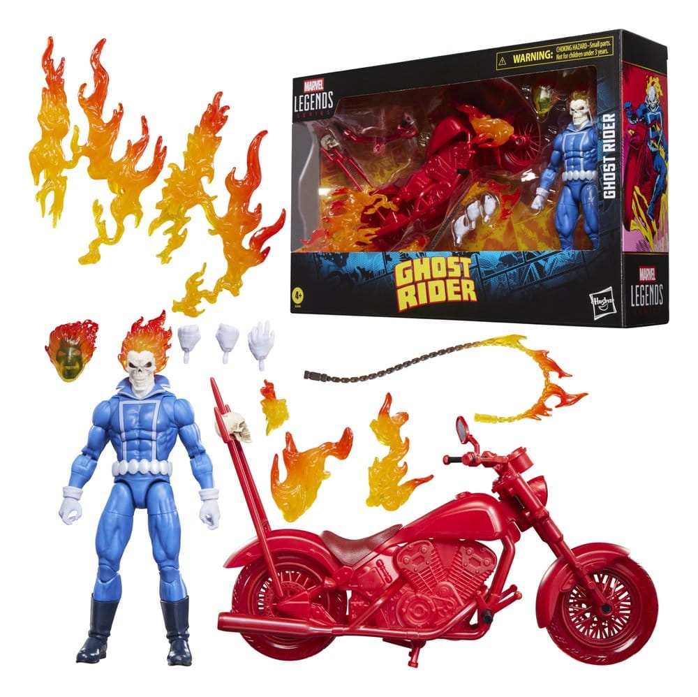 Ghost Rider Marvel Legends Actionfigur  Johnny Blaze with Motorcycle 15 cm