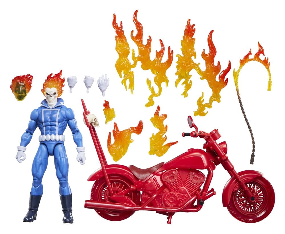 Ghost Rider Marvel Legends Actionfigur  Johnny Blaze with Motorcycle 15 cm