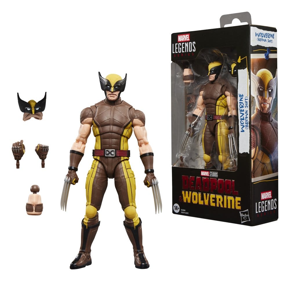 Deadpool & Wolverine Marvel Legends Actionfigur Wolverine (Brown Suit) 15 cm