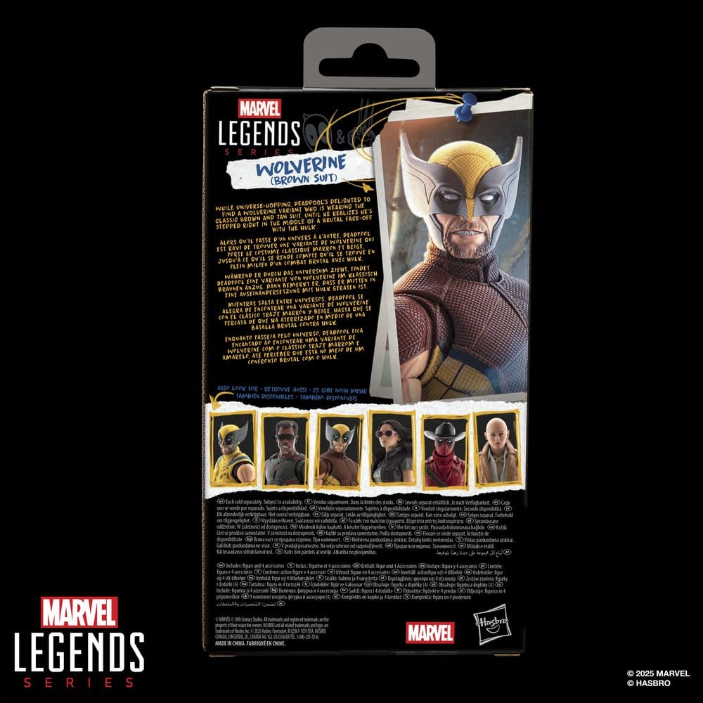 Deadpool & Wolverine Marvel Legends Actionfigur Wolverine (Brown Suit) 15 cm