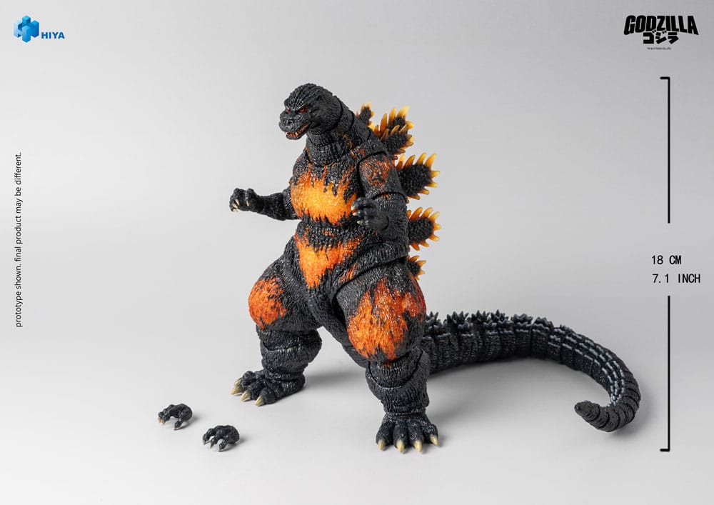 Godzilla vs. Destoroyah (1995) Exquisite Basic Actionfigur Burning Godzilla 18 cm