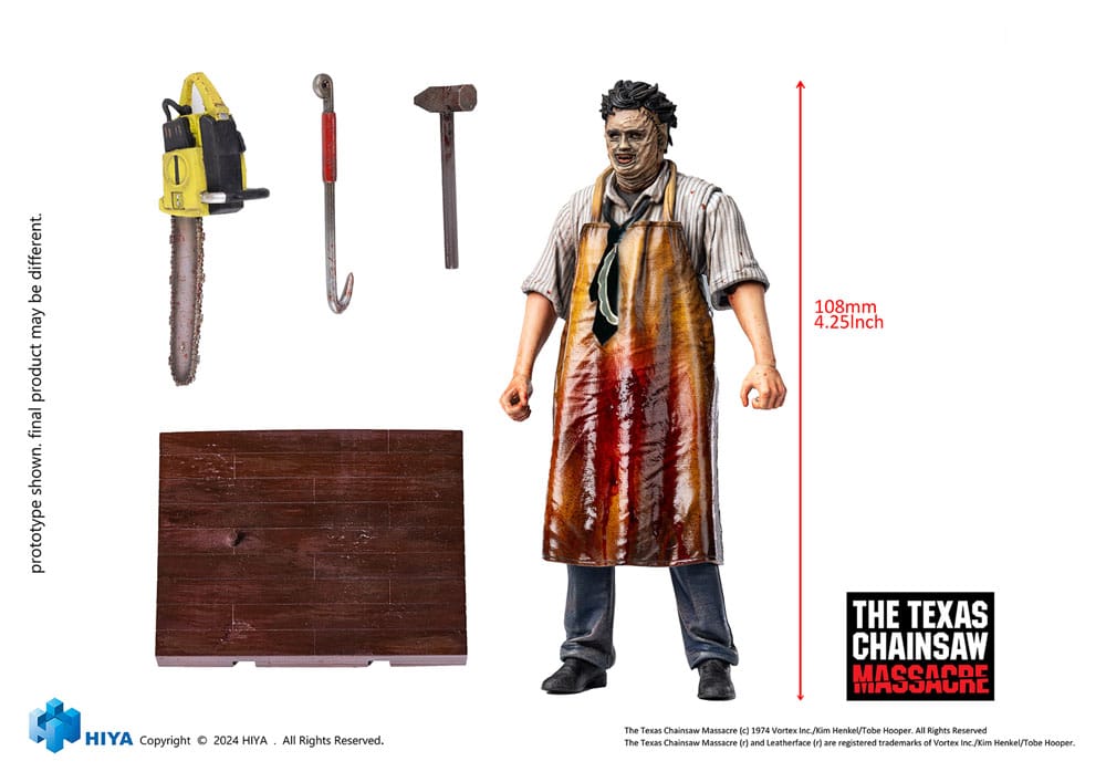 Texas Chainsaw Massacre (1974) Exquisite Mini Actionfigur 1/18 LeatherFace - Killing Mask 11 cm