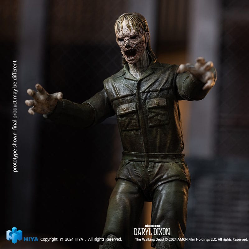 The Walking Dead Exquisite Mini Actionfigur 1/18 Daryl Dixon Dark Eyes Walker 11 cm