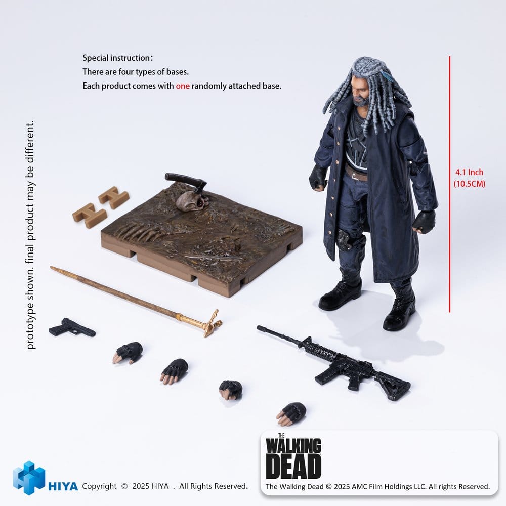 The Walking Dead Exquisite Mini Series Actionfigur 1/18 Ezekiel 11 cm