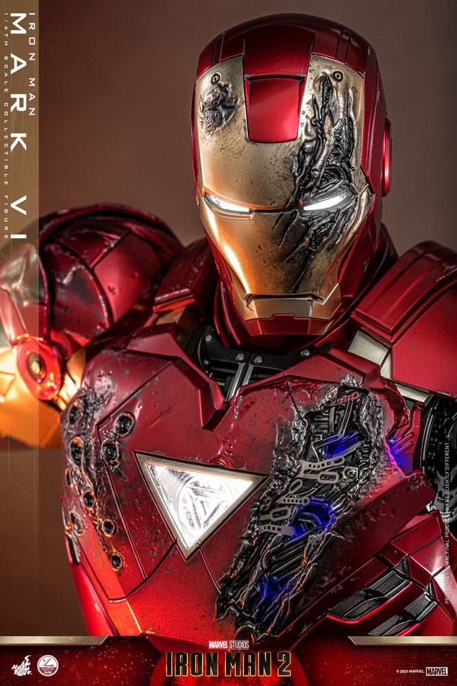 Iron Man 2 Actionfigur 1/4 Iron Man Mark VI 48 cm