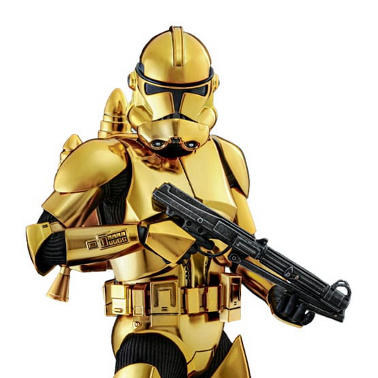 Star Wars Actionfigur 1/6 Clone Trooper (Gold Chrome Version) Exclusive 30 cm