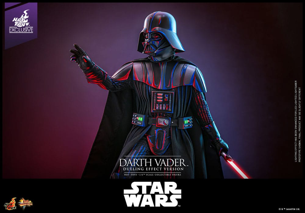 Star Wars Movie Masterpiece Actionfigur 1/6 Darth Vader (Dueling Effect Version) Hot Toys Exclusive 35 cm