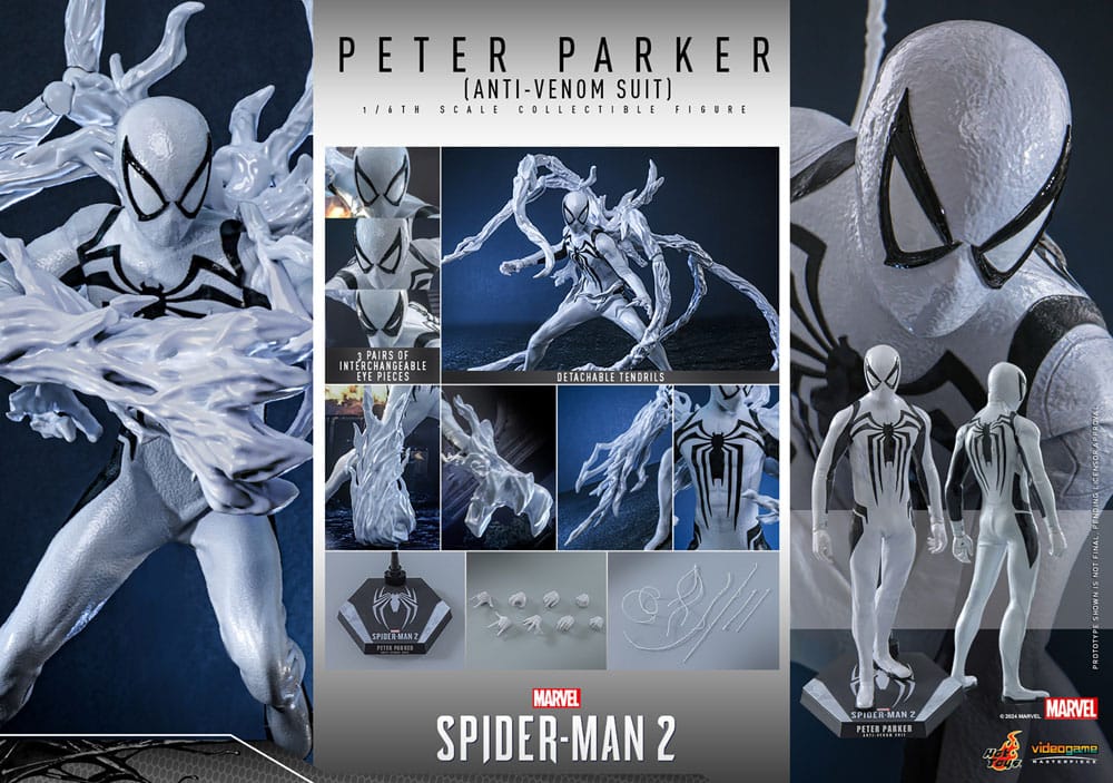 Spider-Man 2 Video Game Masterpiece Actionfigur 1/6 Peter Parker (Anti-Venom Suit) 30 cm