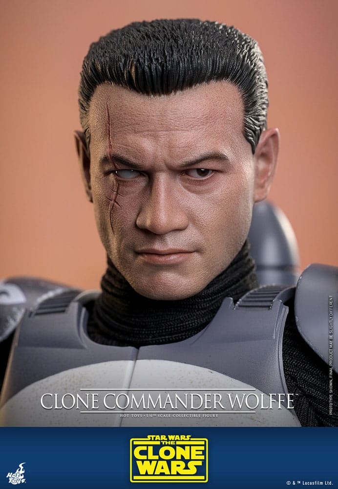 Star Wars: The Clone Wars Actionfigur 1/6 Clone Commander Wolffe 30 cm