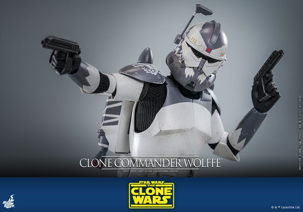 Star Wars: The Clone Wars Actionfigur 1/6 Clone Commander Wolffe 30 cm