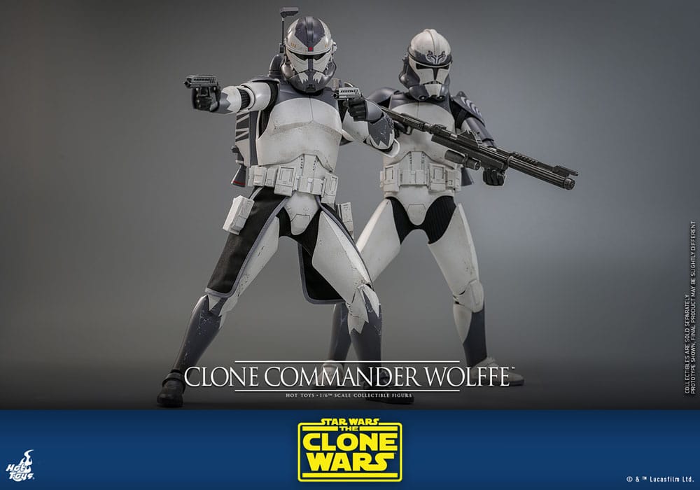 Star Wars: The Clone Wars Actionfigur 1/6 Clone Commander Wolffe 30 cm