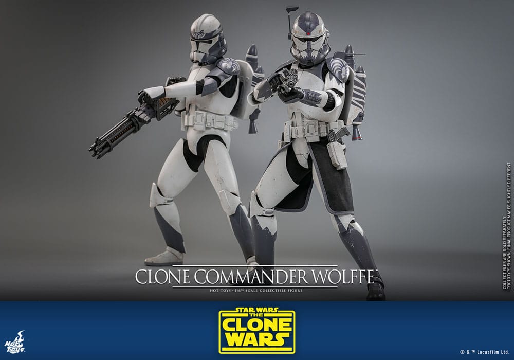 Star Wars: The Clone Wars Actionfigur 1/6 Clone Commander Wolffe 30 cm