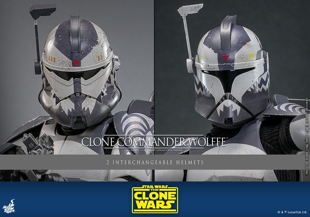Star Wars: The Clone Wars Actionfigur 1/6 Clone Commander Wolffe 30 cm