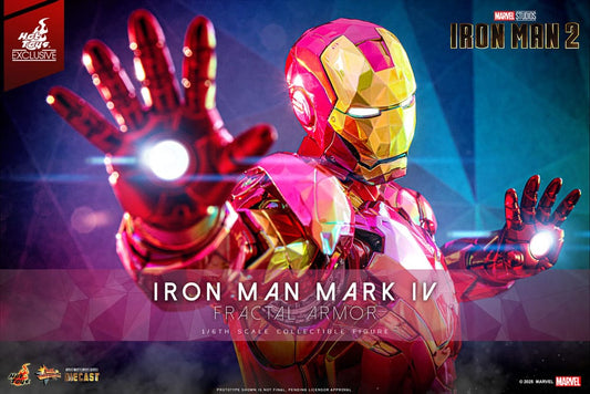 Iron Man Movie Masterpiece Diecast Actionfigur 1/6 Iron Man Mark VI (Fractal Armor) Hot Toys Exclusive 33 cm