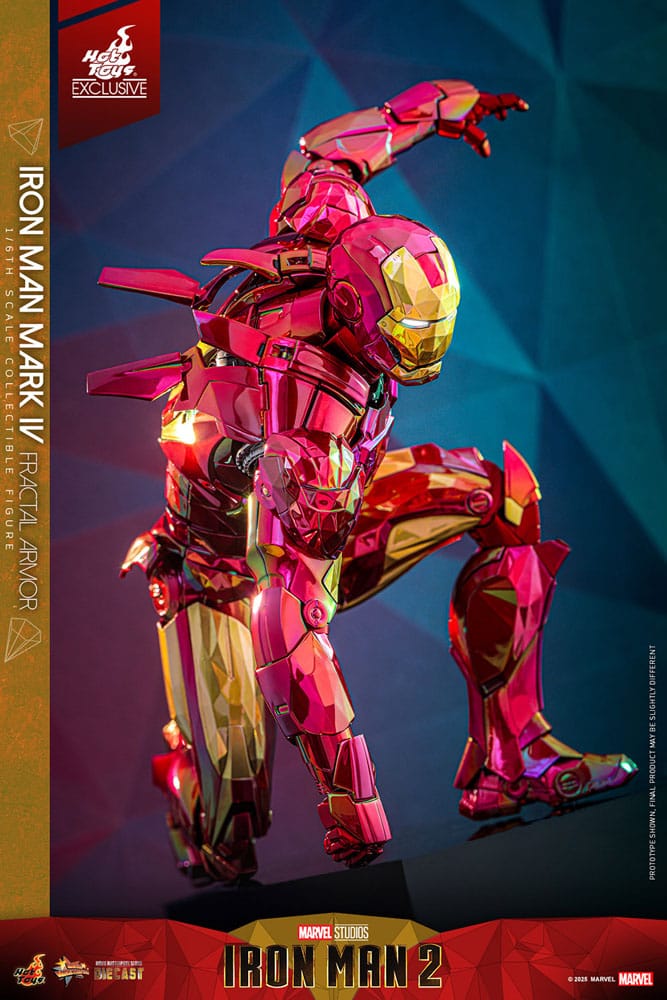 Iron Man Movie Masterpiece Diecast Actionfigur 1/6 Iron Man Mark VI (Fractal Armor) Hot Toys Exclusive 33 cm