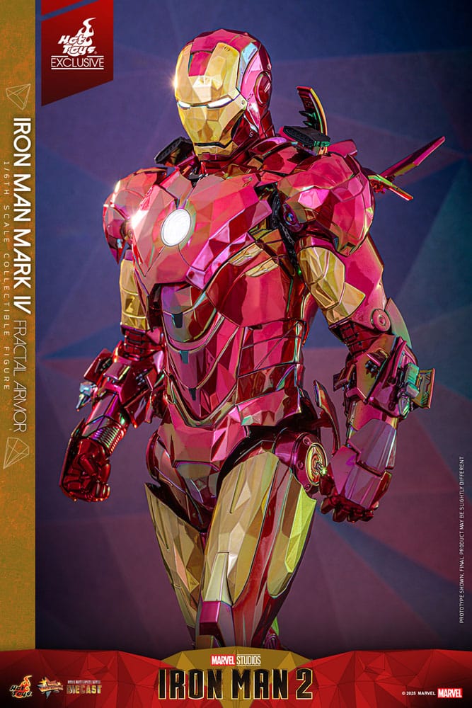 Iron Man Movie Masterpiece Diecast Actionfigur 1/6 Iron Man Mark VI (Fractal Armor) Hot Toys Exclusive 33 cm