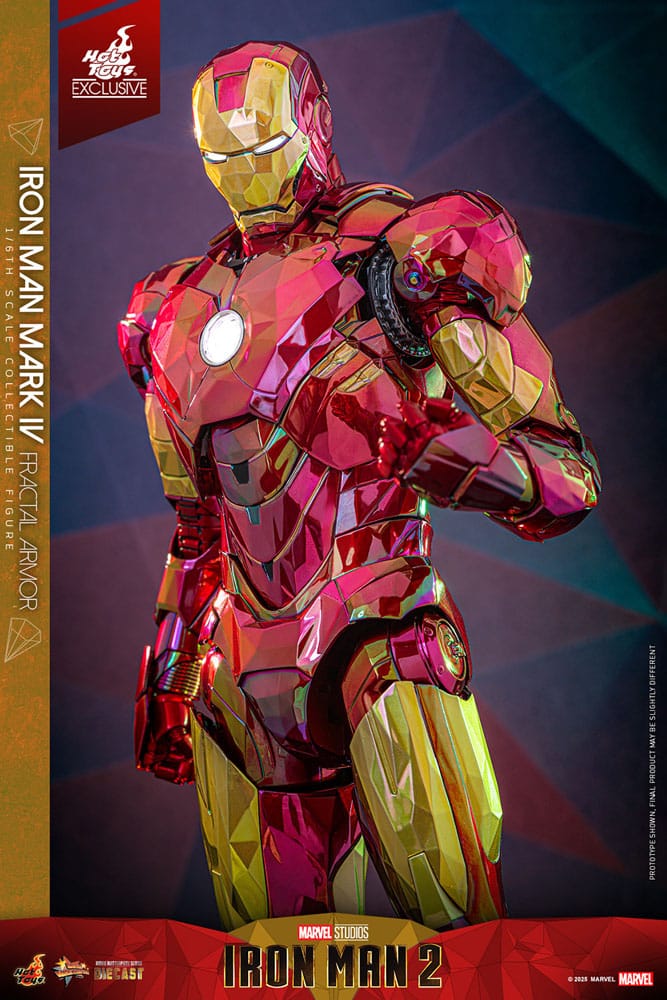 Iron Man Movie Masterpiece Diecast Actionfigur 1/6 Iron Man Mark VI (Fractal Armor) Hot Toys Exclusive 33 cm