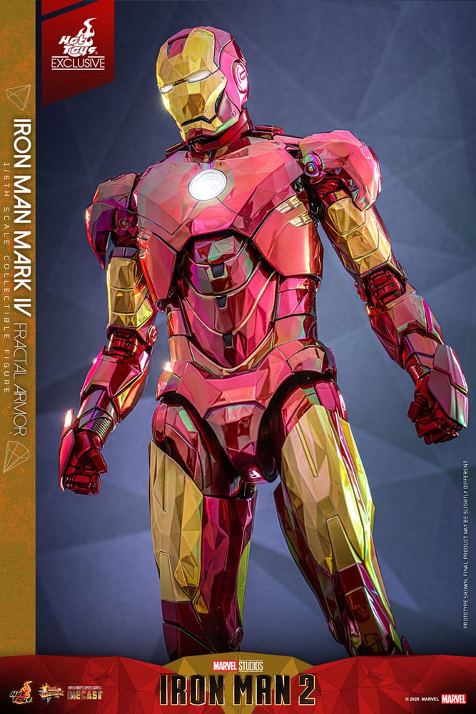 Iron Man Movie Masterpiece Diecast Actionfigur 1/6 Iron Man Mark VI (Fractal Armor) Hot Toys Exclusive 33 cm
