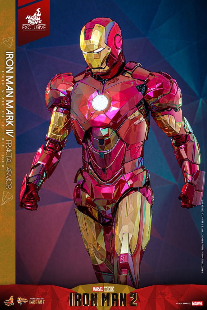 Iron Man Movie Masterpiece Diecast Actionfigur 1/6 Iron Man Mark VI (Fractal Armor) Hot Toys Exclusive 33 cm