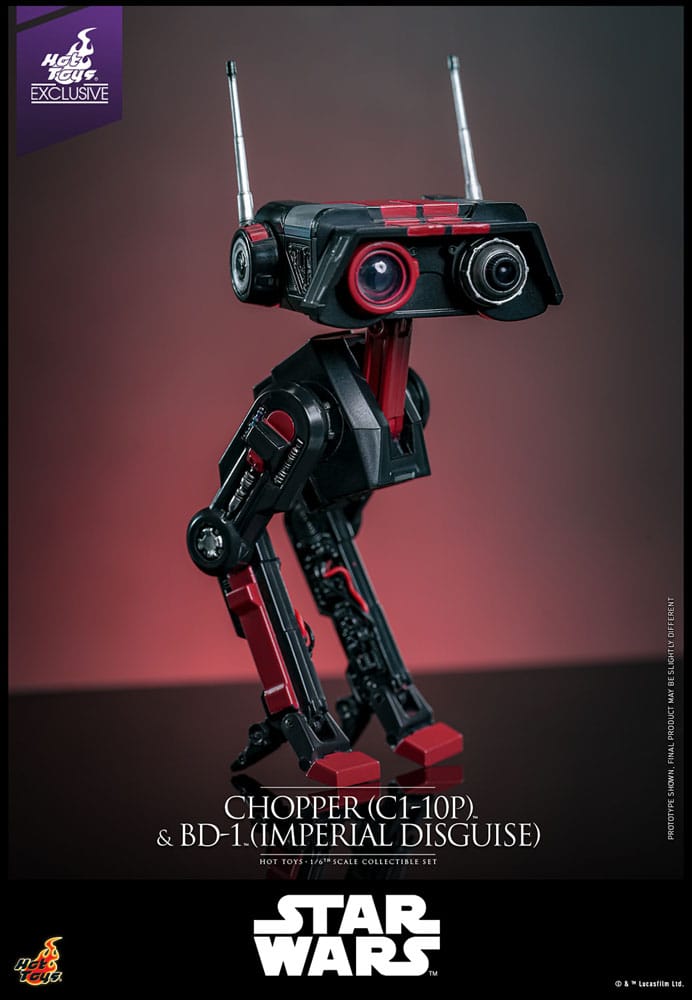 Star Wars Actionfigur Set 1/6 Chopper (C1-10P&trade;) & BD-1&trade; (Imperial Disguise) 18 cm & 8 cm