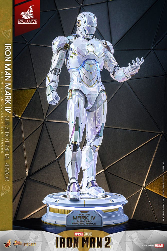 Iron Man 2 Movie Masterpiece Diecast Actionfigur 1/6 Iron Man Mark IV (Sub-Zero Fractal Armor) Hot Toys Exclusive 33 cm