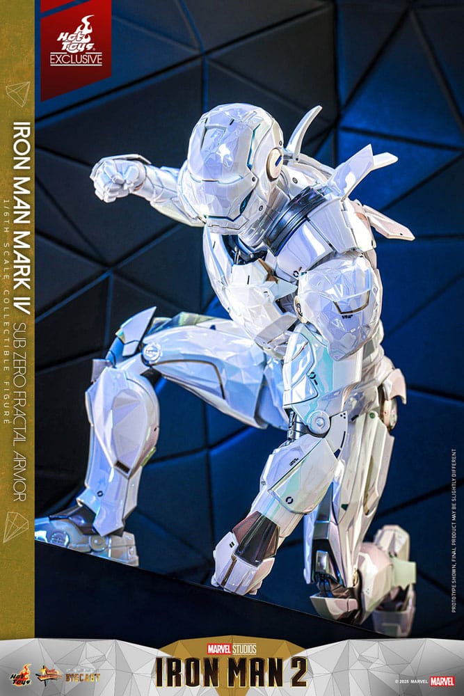 Iron Man 2 Movie Masterpiece Diecast Actionfigur 1/6 Iron Man Mark IV (Sub-Zero Fractal Armor) Hot Toys Exclusive 33 cm