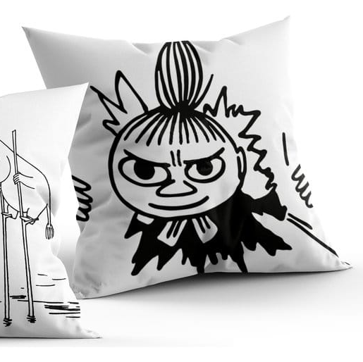 Moomin Dekokissen black & white 40 x 40 cm