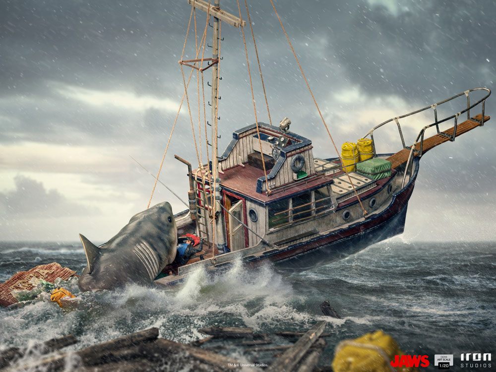 Der weiße Hai Demi Art Scale Statue 1/20 Jaws Attack 104 cm