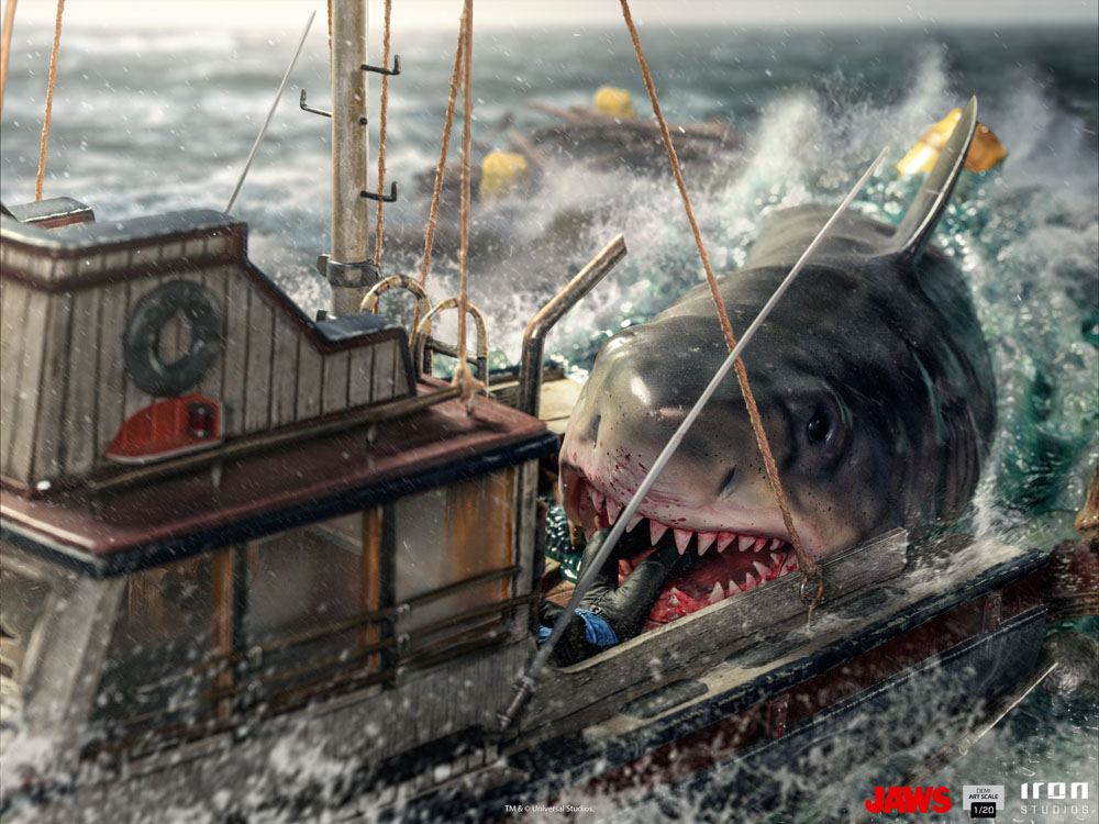Der weiße Hai Demi Art Scale Statue 1/20 Jaws Attack 104 cm