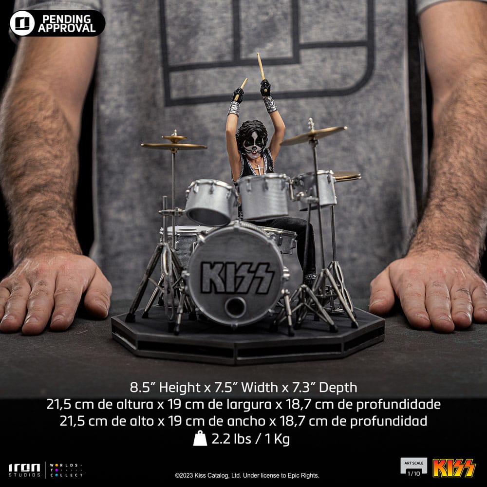 Kiss Art Scale 1/10 Peter Criss Limited Edtition 22 cm