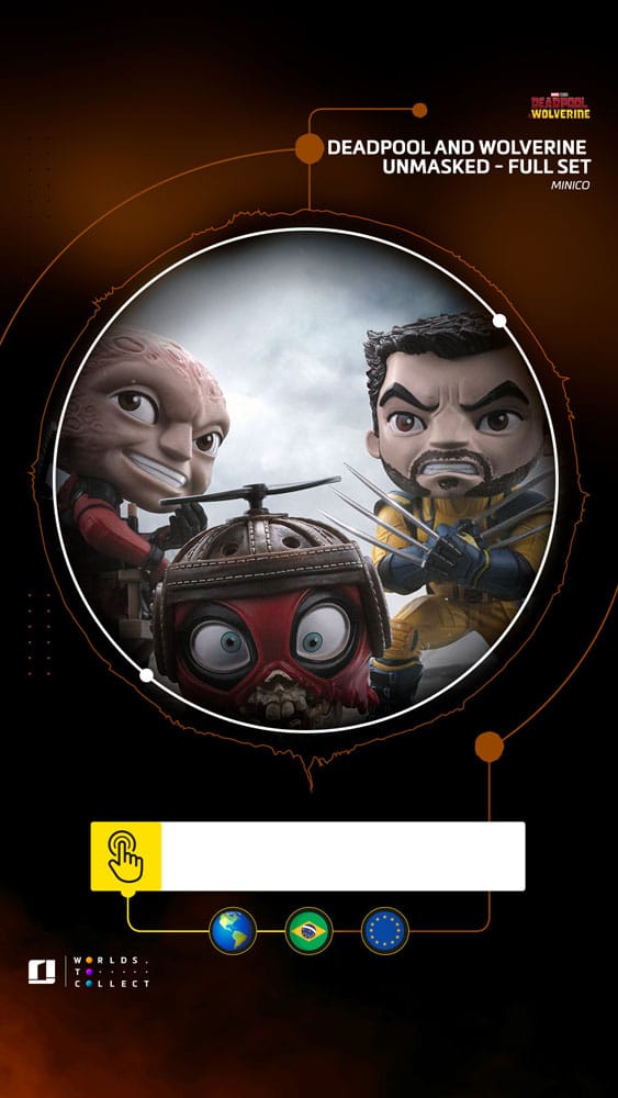 Deadpool & Wolverine Mini Co. PVC Figur Deadpool and Wolverine set Unmasked 14 cm