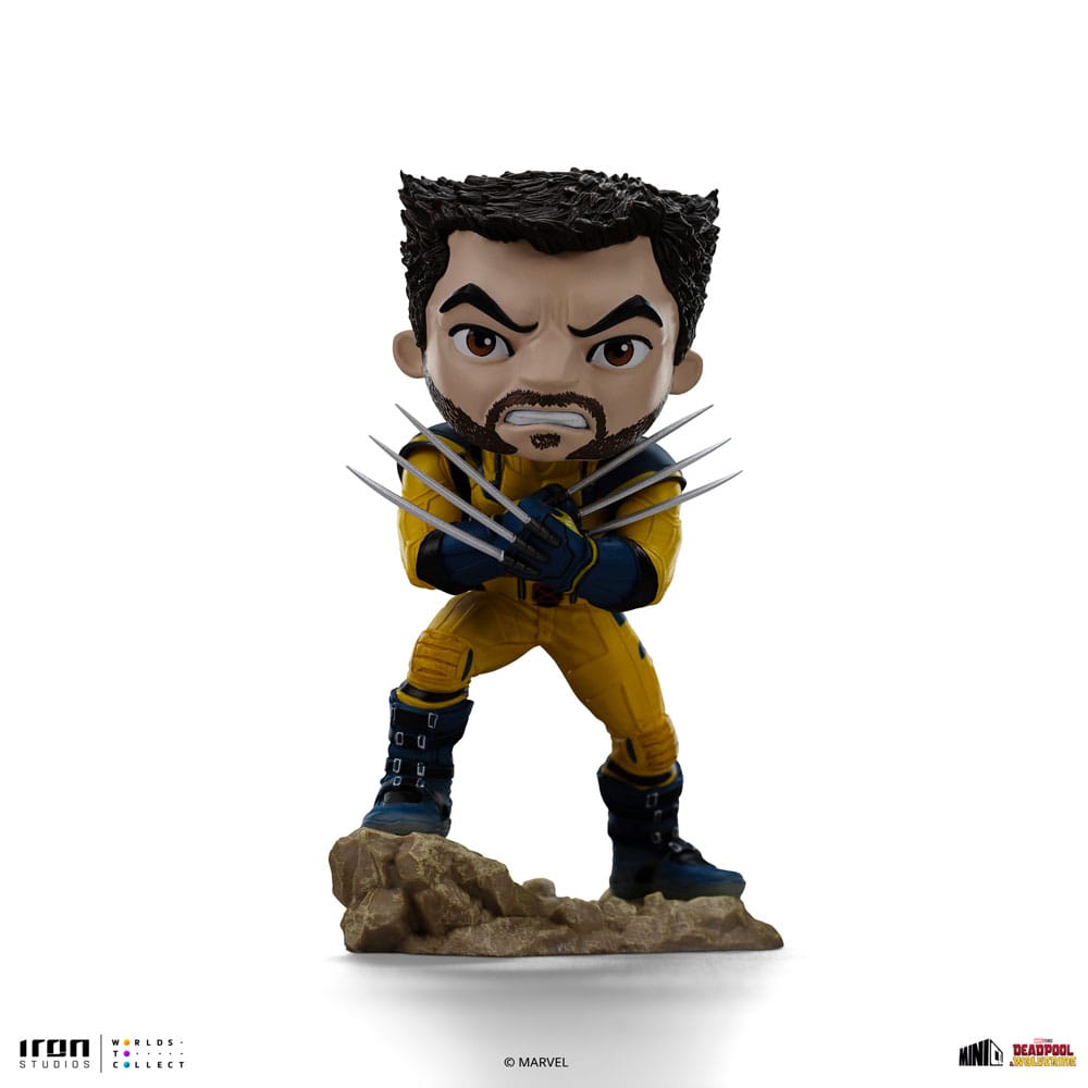 Deadpool & Wolverine Mini Co. PVC Figur Deadpool and Wolverine set Unmasked 14 cm